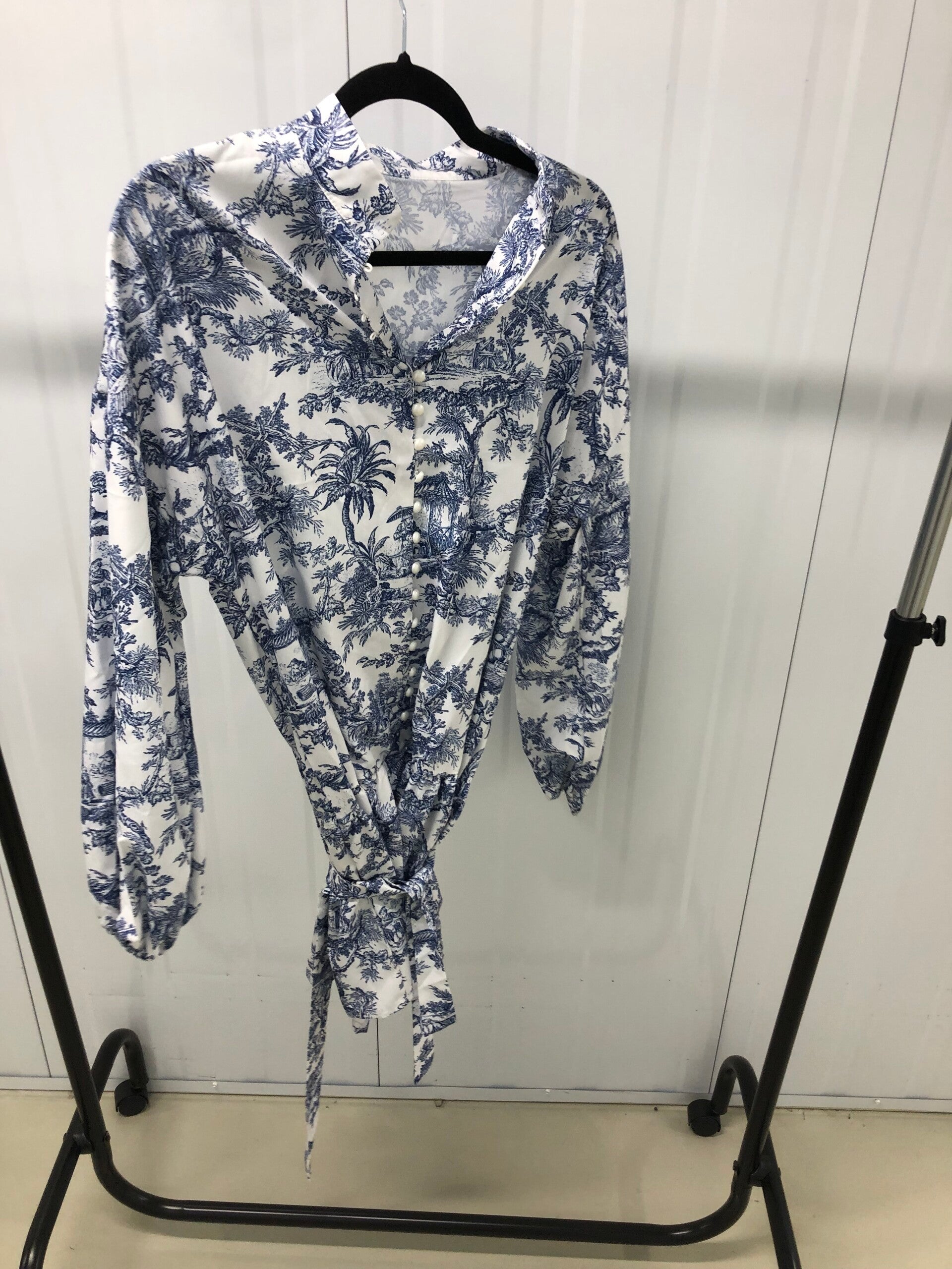 Toile de Jouy Blousejurk met Taillelint - Nathalie & Nick