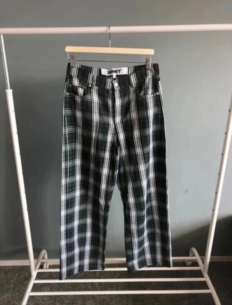 Geruite pantalon van Johny - Sarah Puttemans
