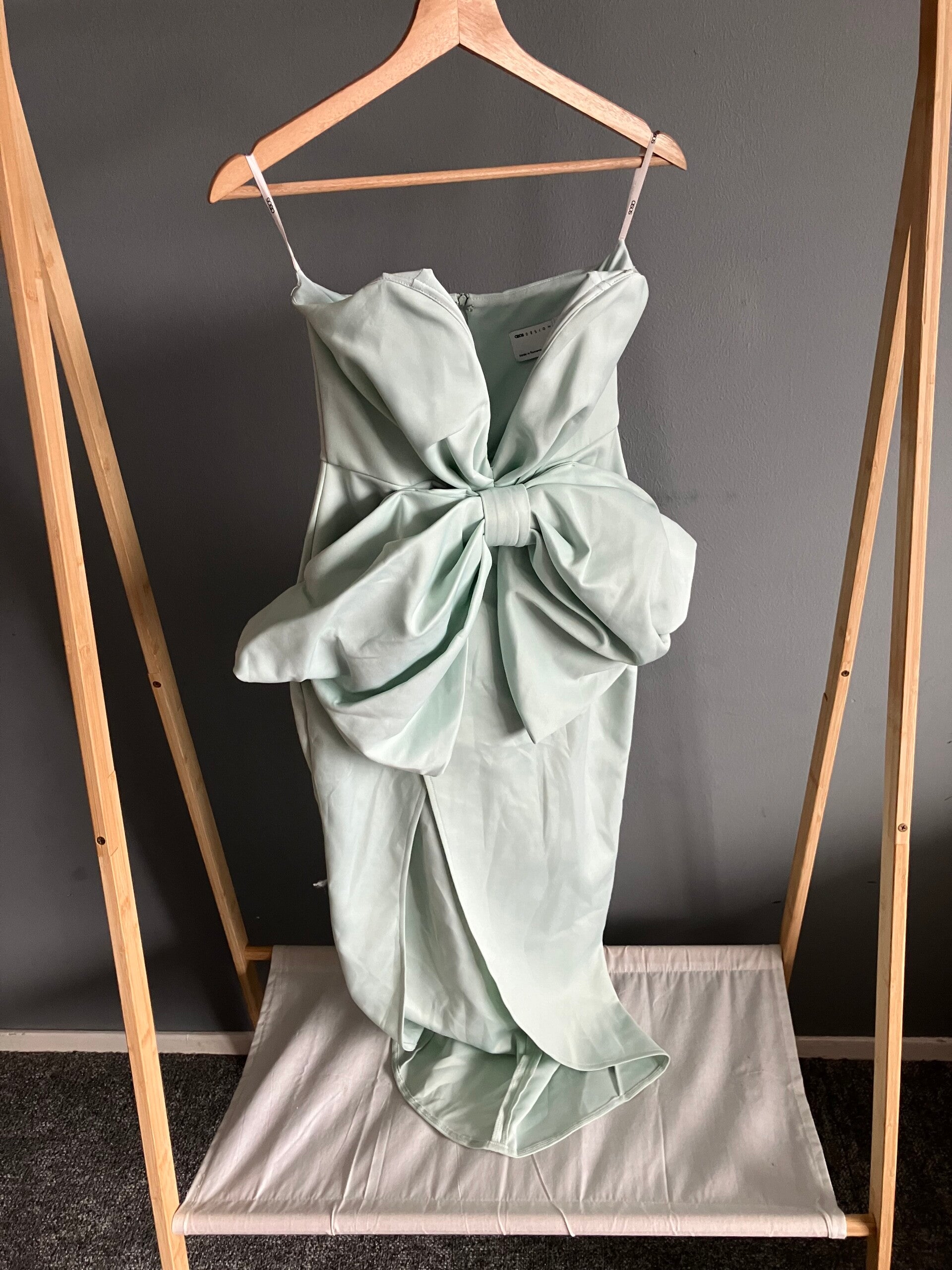 ASOS Design Strapless Bow Detail Midi Dress - Melissa