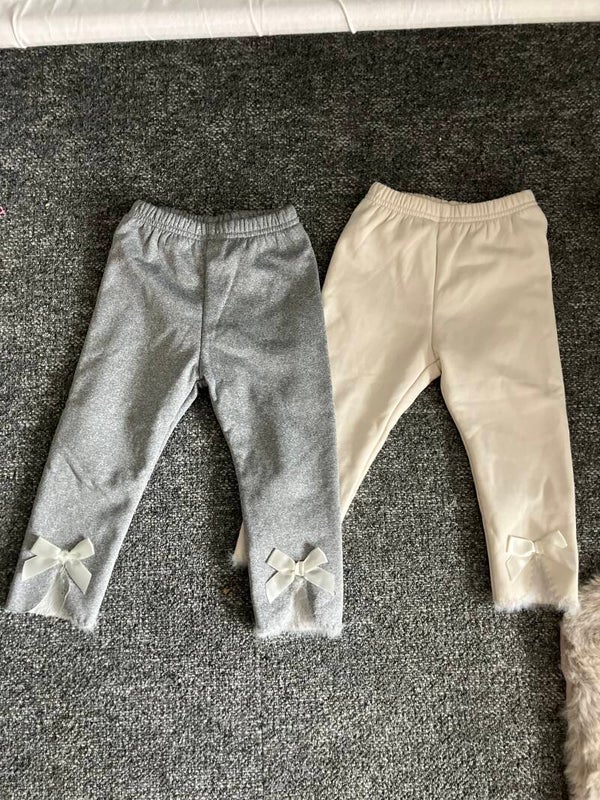 Kids Gevoerde Leggings met Strikjes (2-Pack) - Melissa