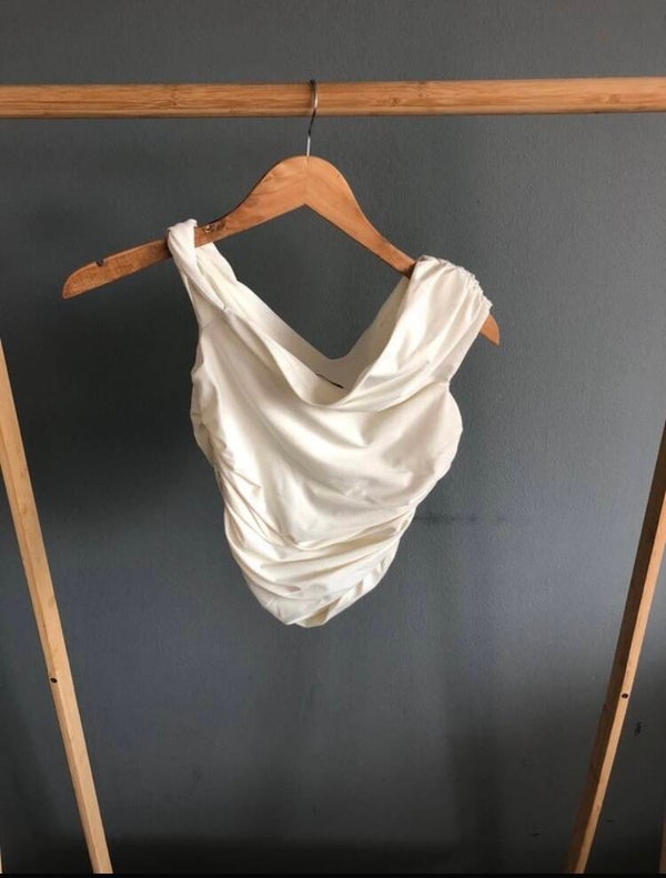 Zara Gedrapeerde Top - Sarah Puttemans