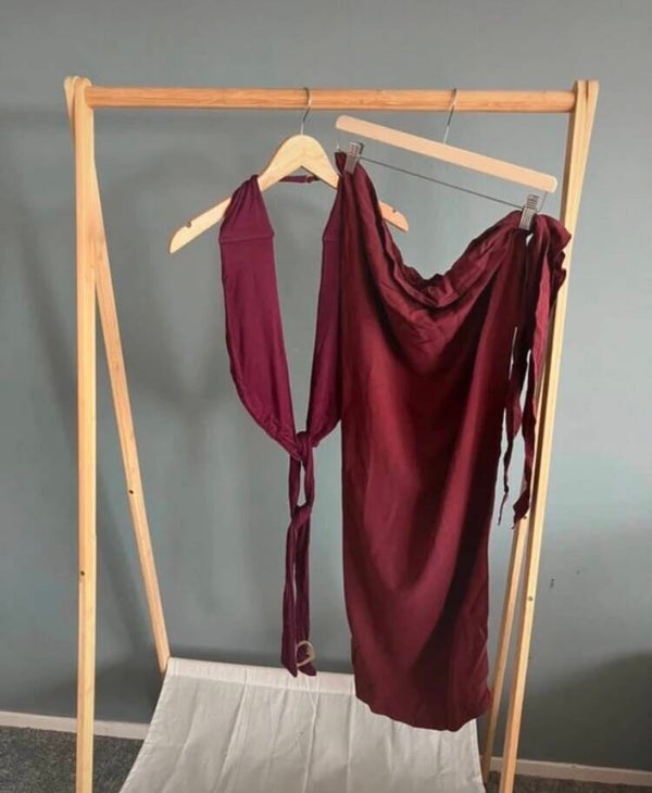 Flook Tweedelige Matching Set Bordeauxrood - Sarah Puttemans