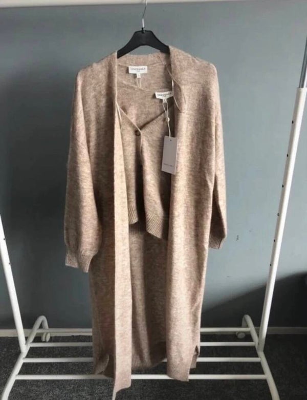 Nieuw Grace & Mila Beige Gebreide Set - Sarah Puttemans