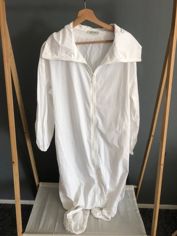 Nocturne White Oversized Hooded Jumpsuit - Rose Bertram