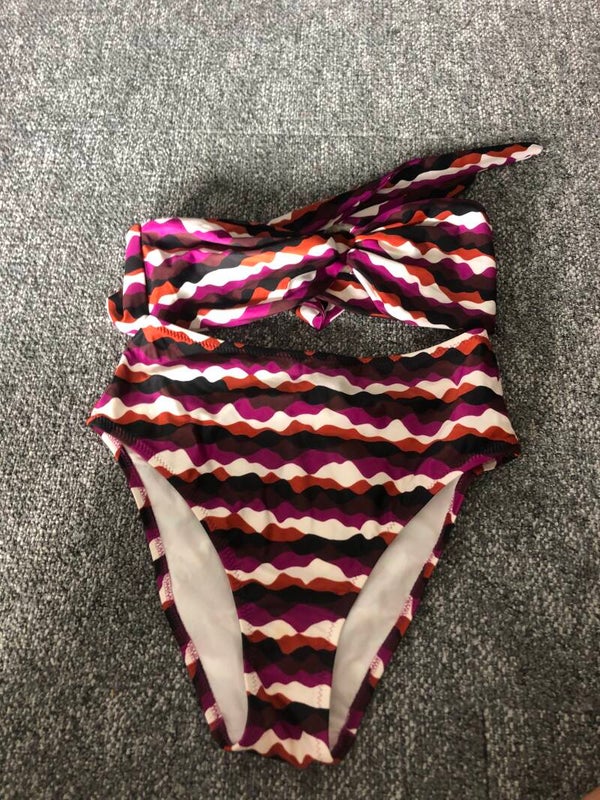 Alex Swimwear zigzag high-waist bikini - Rose Bertram