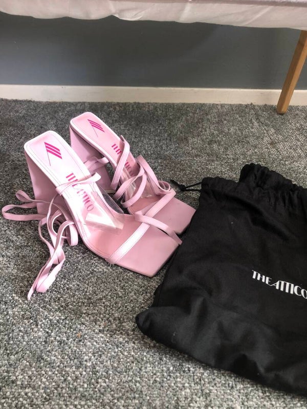 The Attico Devon strappy sandalen lila/pink - Rose Bertram