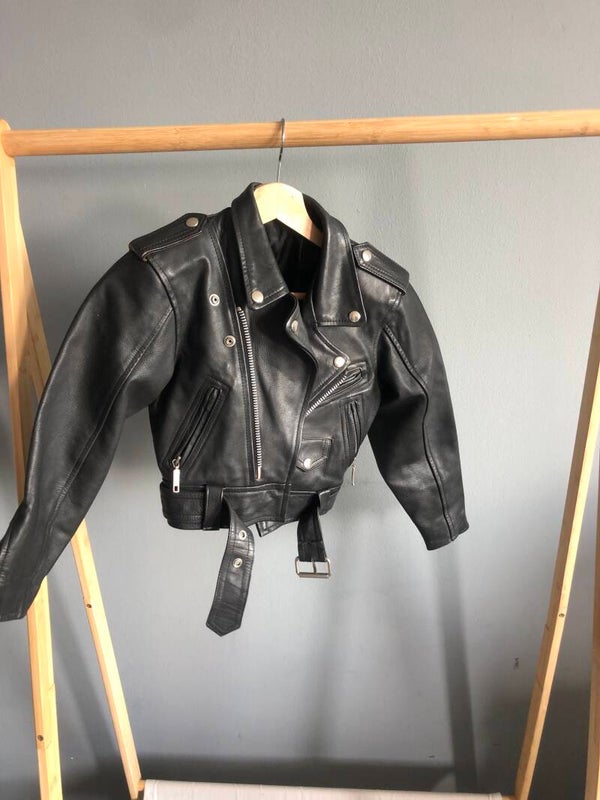 Leren bikerjack - Rose Bertram