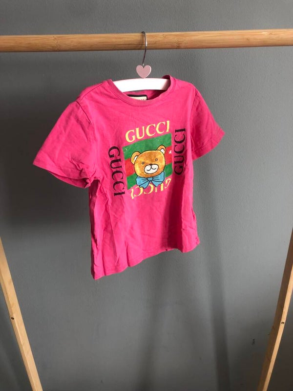 Gucci Teddy Bear T-shirt fuchsia - Rose Bertram