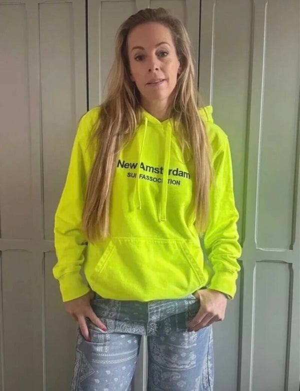 New Amsterdam Surf Association Neon Hoodie - Roos Reedijk