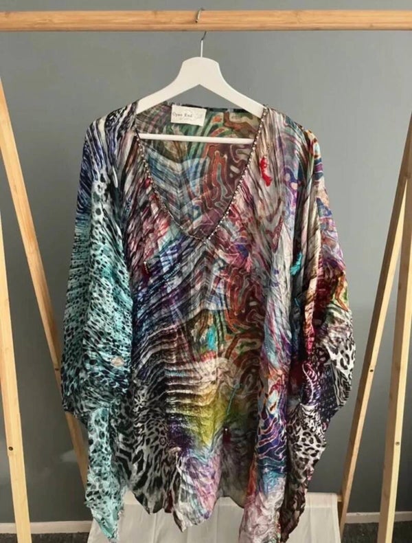 Open End Silk Transparante Kaftan / Tuniek - Kelly Heruer