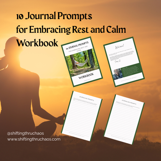 10 Journal Prompts for Embracing Rest and Calm Workbook