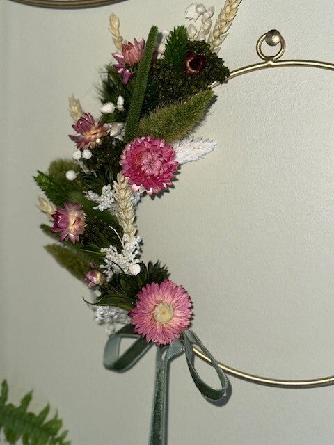 Couronne fleurs séchées