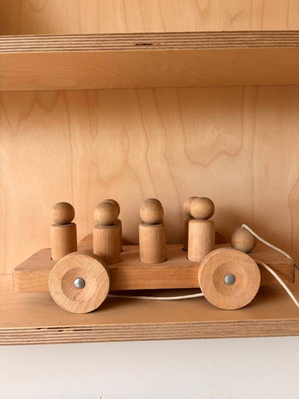 vintage wooden pull toy