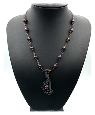 granaat ketting met hanger