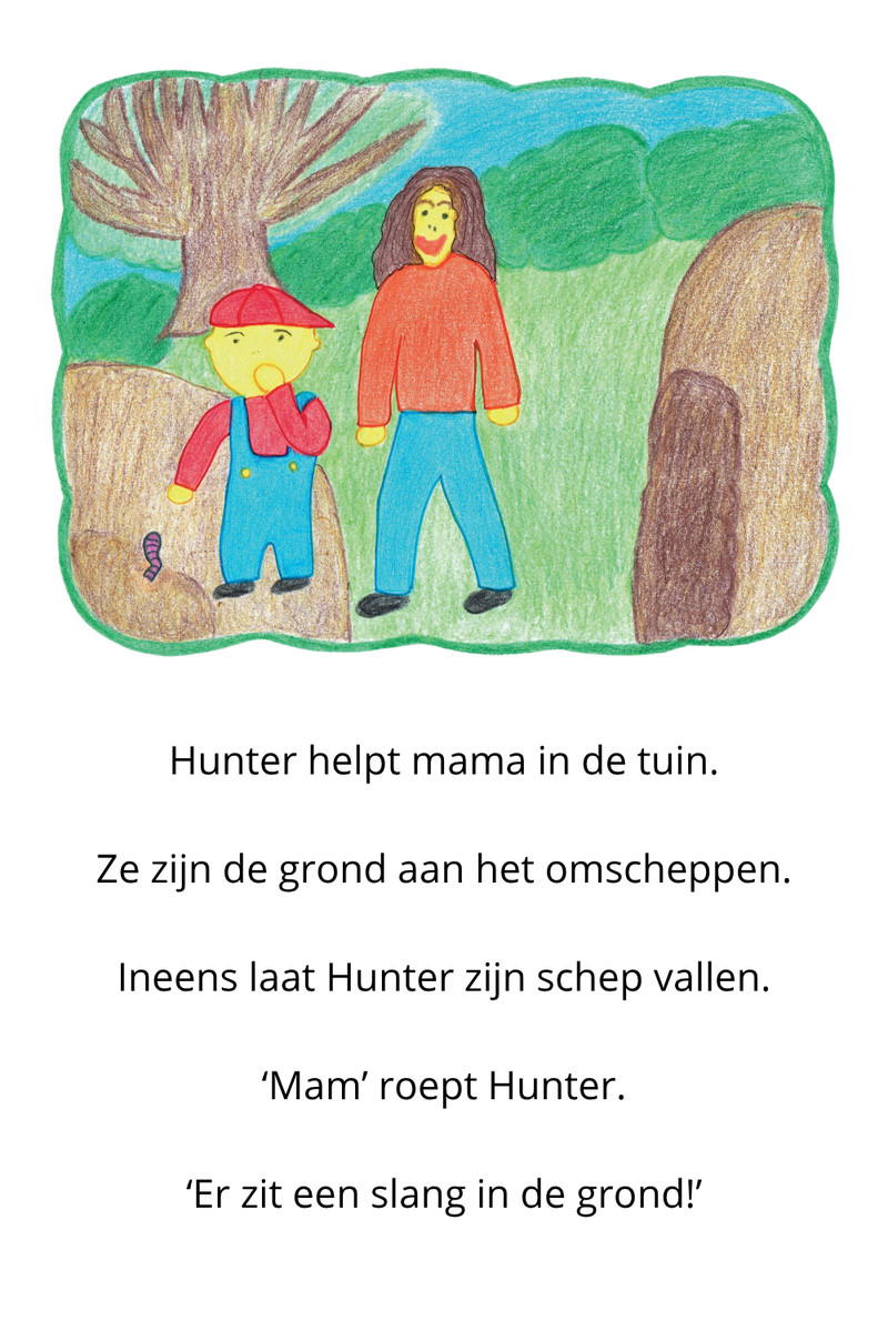 is dat een slang in de tuin?