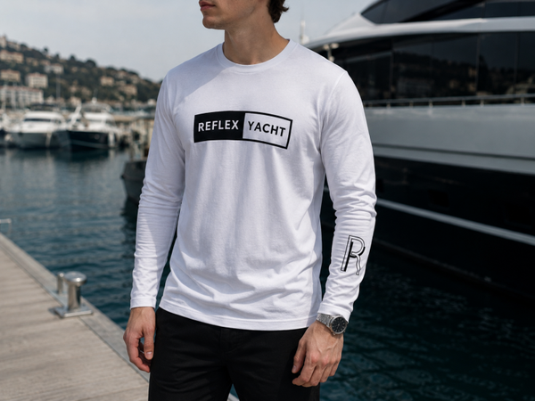 T-shirt manches longues Reflex Yacht – Blanc | Édition Limitée 2026