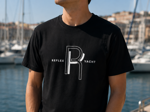 T-shirt Reflex Yacht – Noir | Édition Limitée 2026