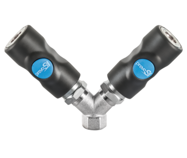 PREVO S1 / ISO 6150 B - 6mm / Y- Verteiler mit zylindrischem Innengewinde