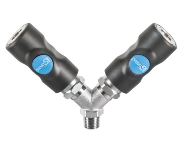 PREVO S1 / ISO 6150 B - 6mm / Y- Verteiler mit konischem Außengewinde
