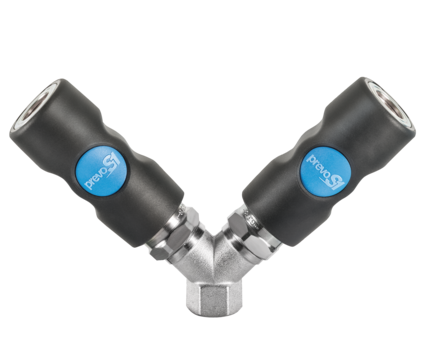 PREVO S1 / ISO 6150 B - 8mm / Y- Verteiler mit zylindrischem Innengewinde