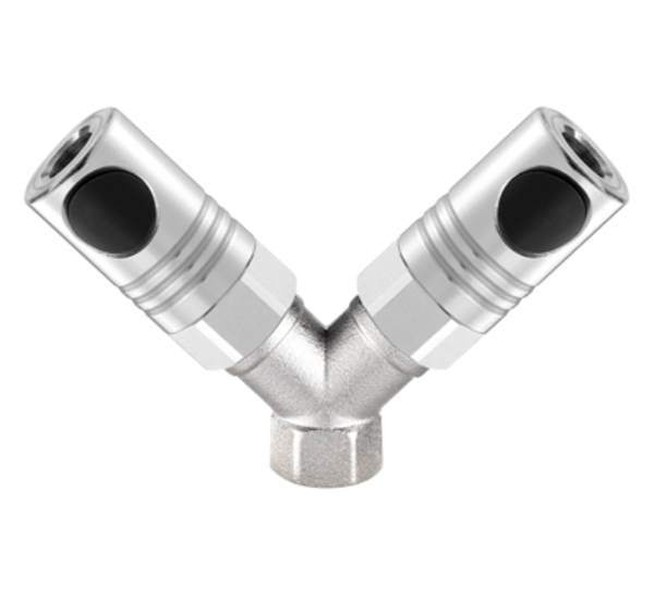CSM / ISO 6150 C - 6mm / Y- Verteiler mit zylindrischem Innengewinde