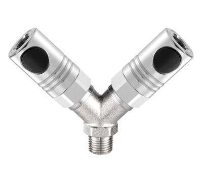 CSM / ISO 6150 C - 6mm / Y- Verteiler mit konischem Außengewinde
