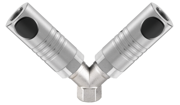 CSM / ISO 6150 C - 11mm / Y- Verteiler mit zylindrischem Innengewinde
