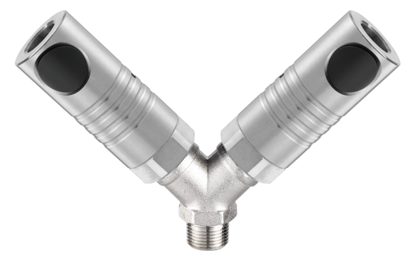 CSM / ISO 6150 C - 11mm / Y- Verteiler mit konischem Außengewinde