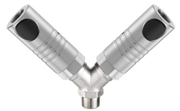 CSM / ISO 6150 C - 11mm / Y- Verteiler mit konischem Außengewinde
