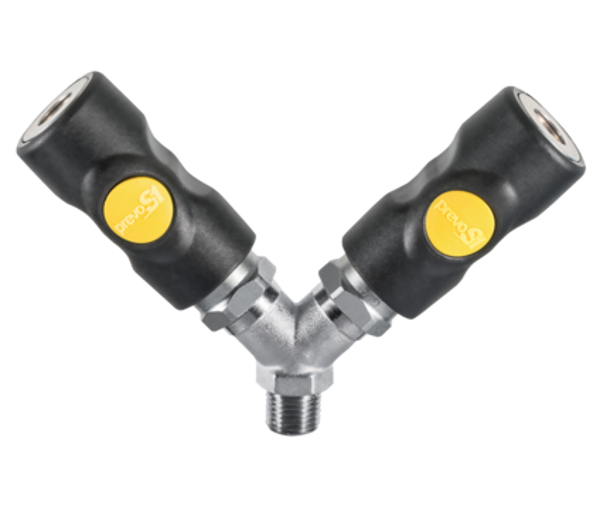 PREVO S1 / ARO - 6mm / Y-Verteiler mit konischem Außengewinde