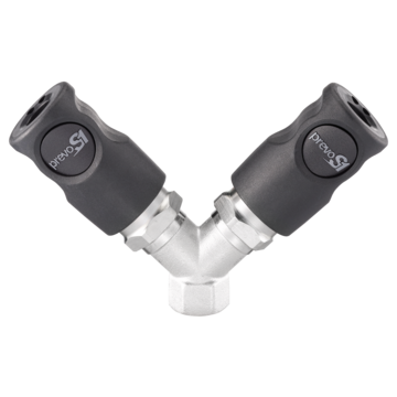 PREVO S1 / ISO 6150 C - 6mm / Y- Verteiler mit zylindrischem Innengewinde