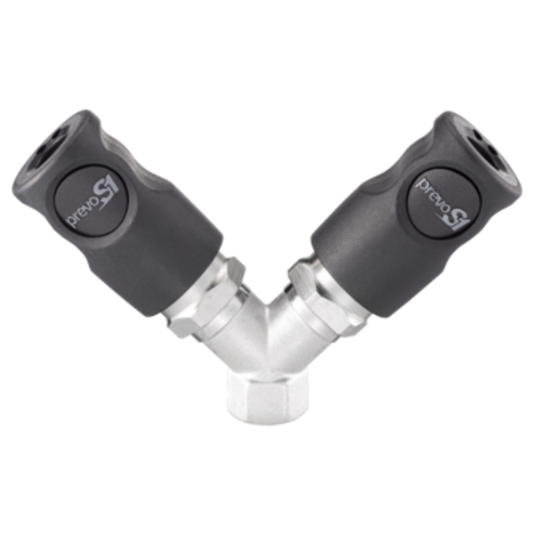 PREVO S1 / ISO 6150 C - 6mm / Y- Verteiler mit zylindrischem Innengewinde