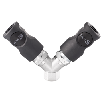 PREVO S1 / ISO 6150 C - 8mm / Y- Verteiler mit zylindrischem Innengewinde