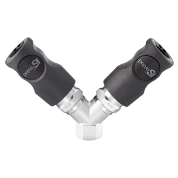 PREVO S1 / ISO 6150 C - 8mm / Y- Verteiler mit zylindrischem Innengewinde