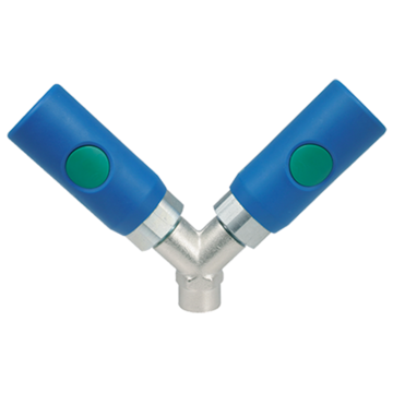 PROLAC / EURO - 7,4mm / Y-Verteiler mit zylindrischem Innengewinde
