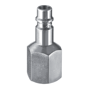 Stecknippel / EURO - 7,4mm / Zylindrisches Innengewinde