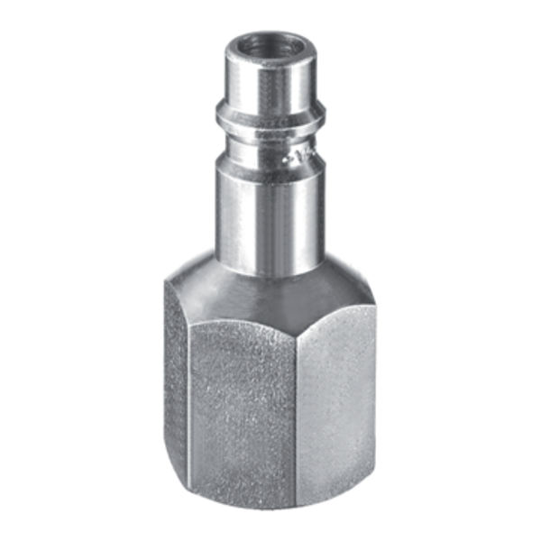 Stecknippel / EURO - 7,4mm / Zylindrisches Innengewinde