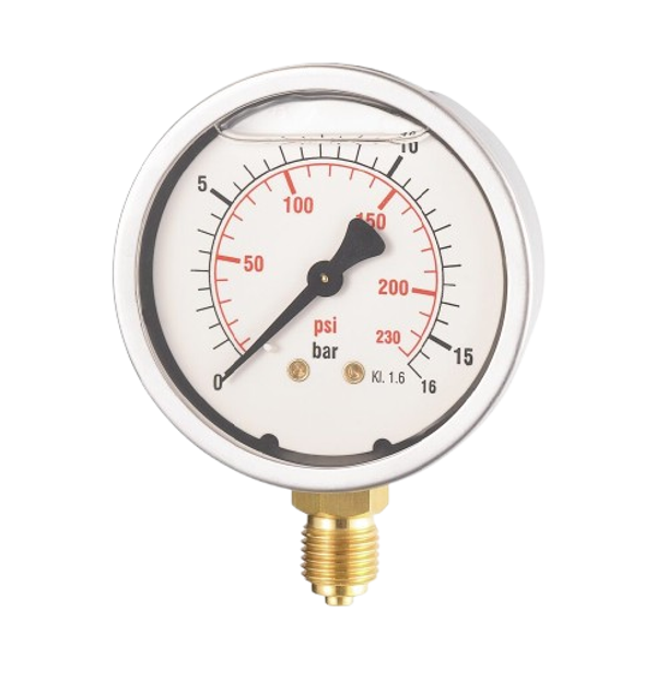 Manometer - Ø 65 mm - Glyzerinbad