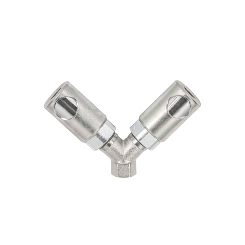 IRM / ISO 6150 B - 6mm / Y- Verteiler mit zylindrischem Innengewinde