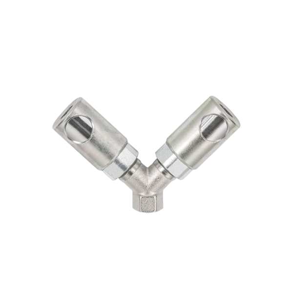 IRM / ISO 6150 B - 6mm / Y- Verteiler mit zylindrischem Innengewinde
