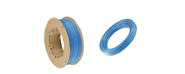 Polyurethanschlauch aus Esterbasis auf Trommel - 100m - BLAU / SCHWARZ / DURCHSICHTIG