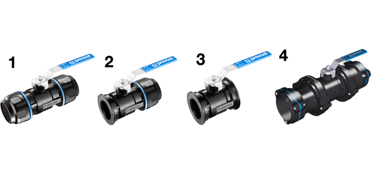 PPS1 RSI AL - Vollaluminium-Kugelhahn