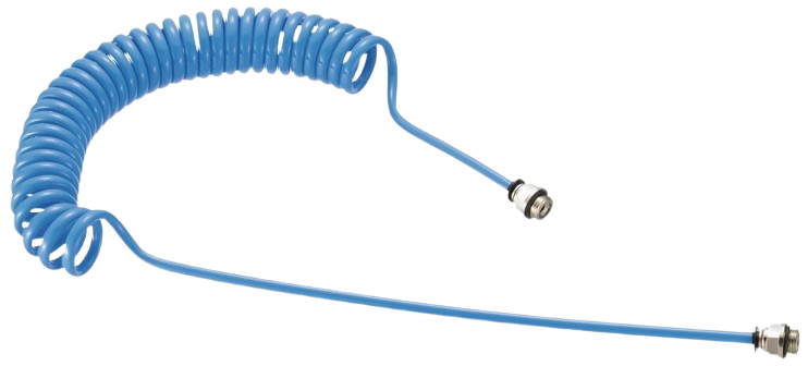 Polyurethan Spiralschläuche - BLAU - Klein