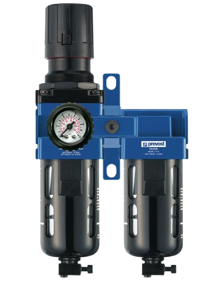 ALTO - Mikro-Filterregler mit Manometer und Wandbefestigungsset