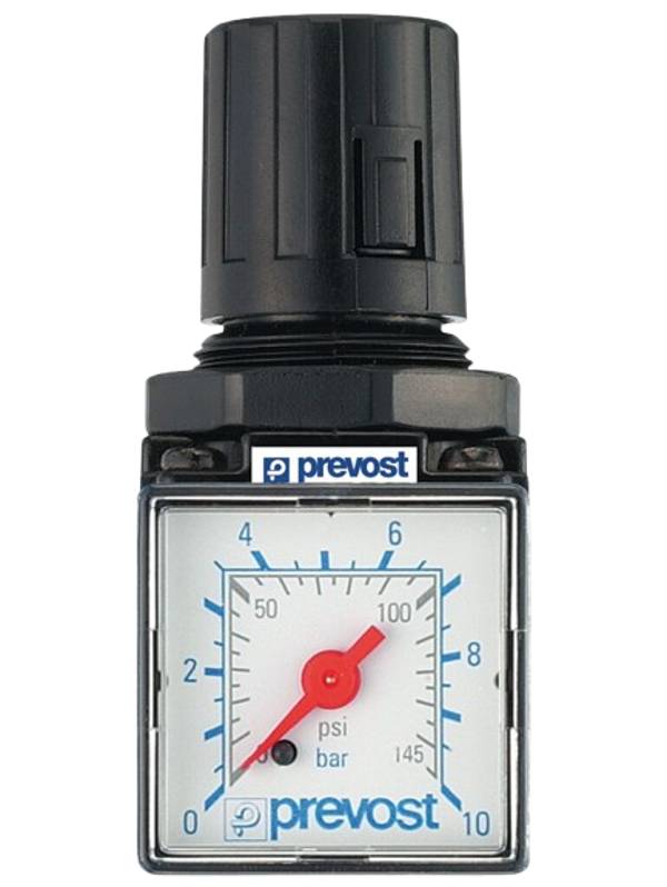 ALTO - Regler mit Manometer und Befestigung