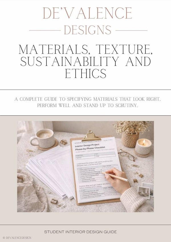 Materials, Texture, Sustainability & Ethics