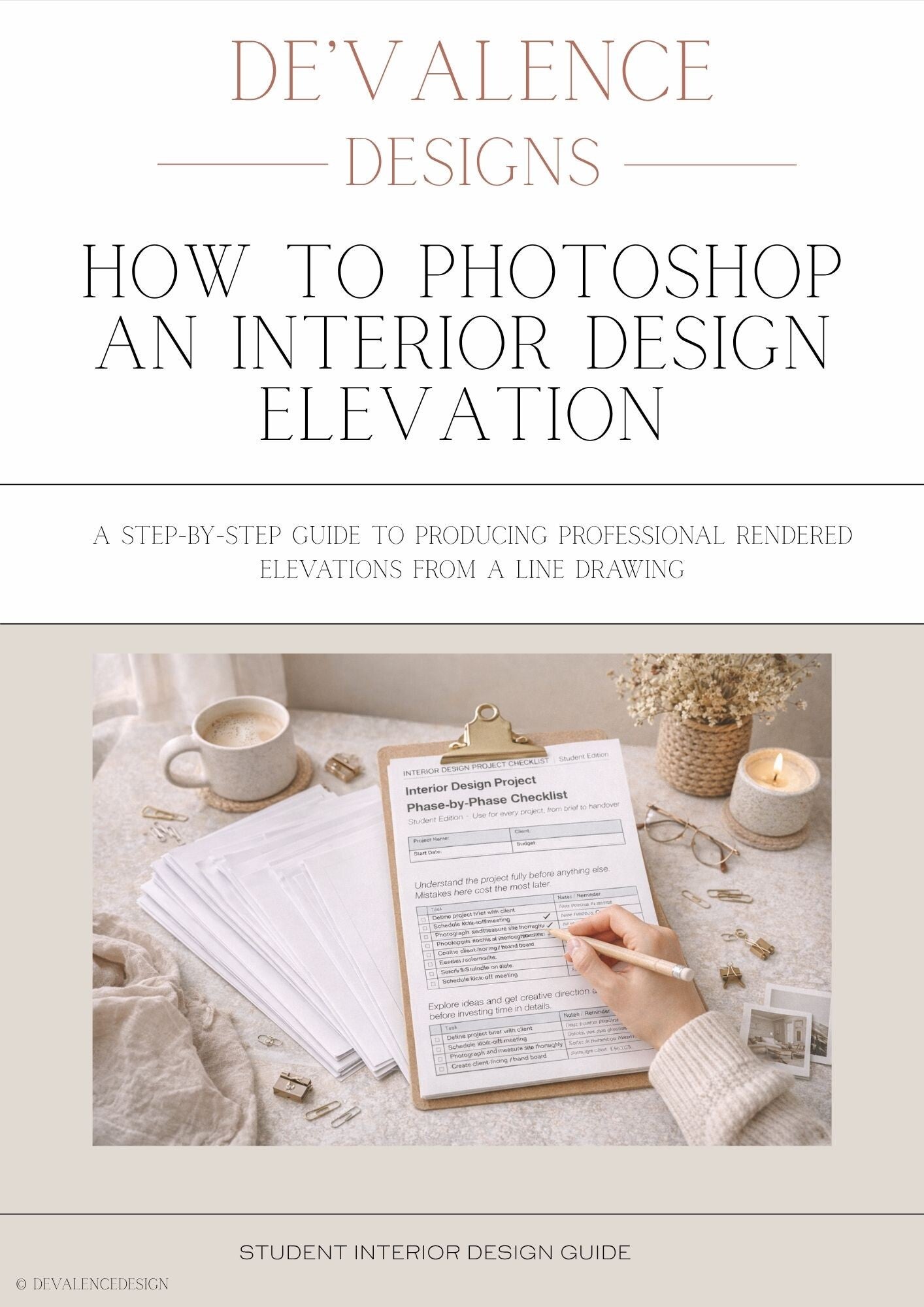 How to Photoshop an Interior Design Elevation