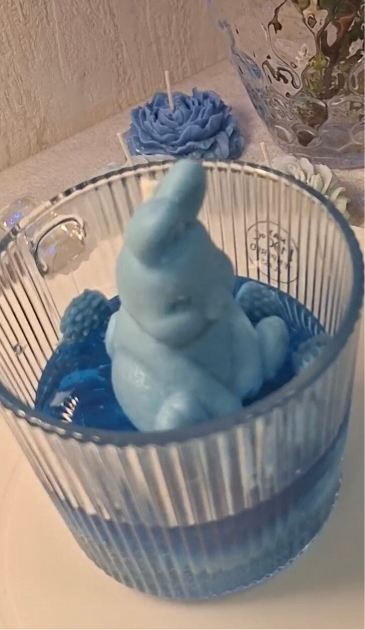 Hasenglück - Fruchtige Gelkerze