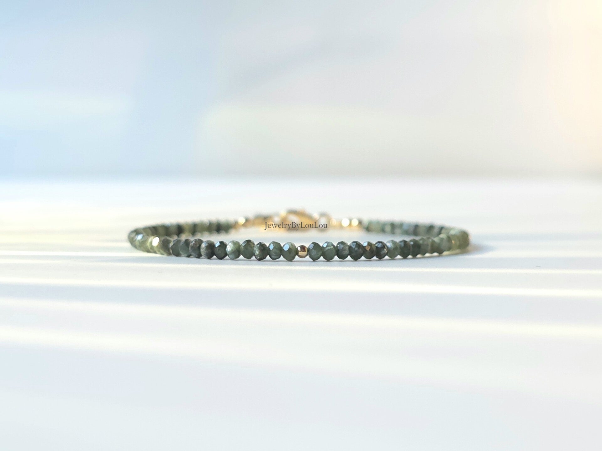 Serafiniet kralen armband, 14k goldfilled - 925 sterling zilver
