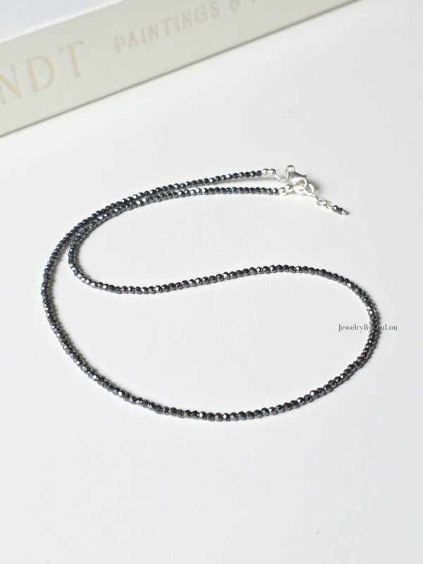 Mystic Spinel beaded choker necklace, 14k goldfilled, 925 sterling zilver